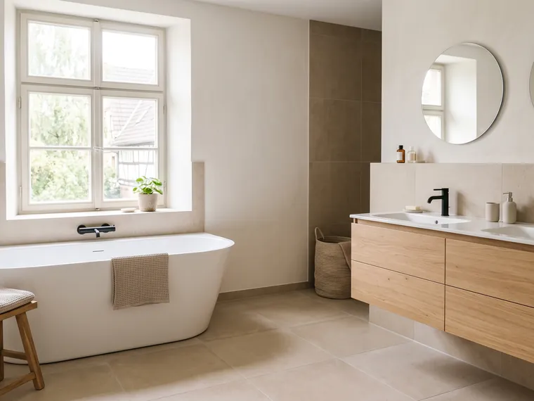 Freistehende Badewanne