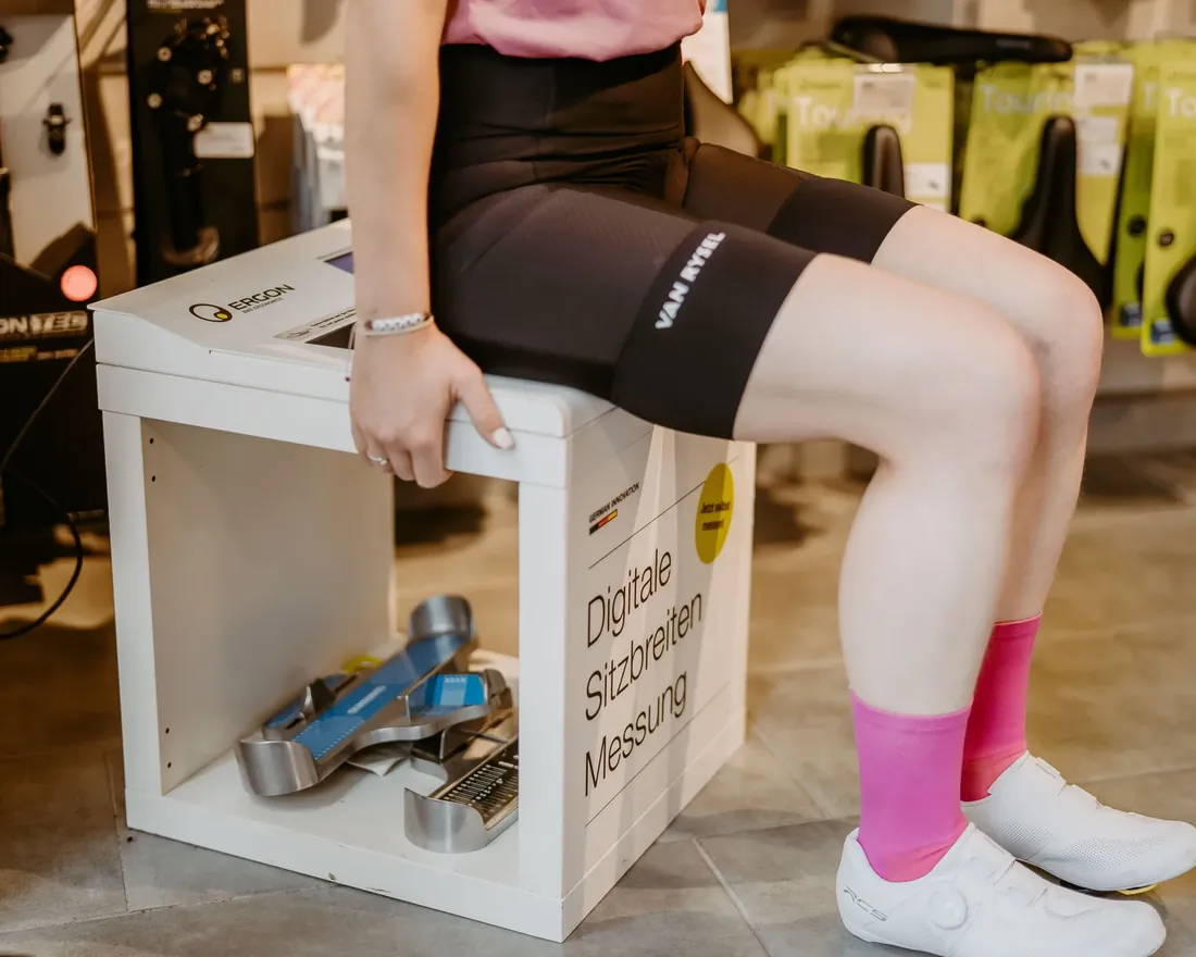 Sitzknochenvermessung im Laden